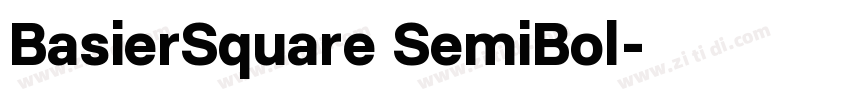 BasierSquare SemiBol字体转换